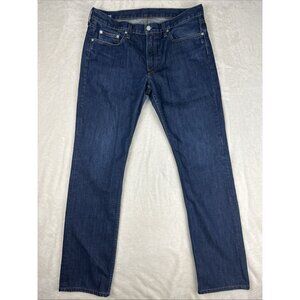 Bonobos Slim Straight Fit Jeans Men’s Size 34x34 Blue Dark Wash Stretch Denim